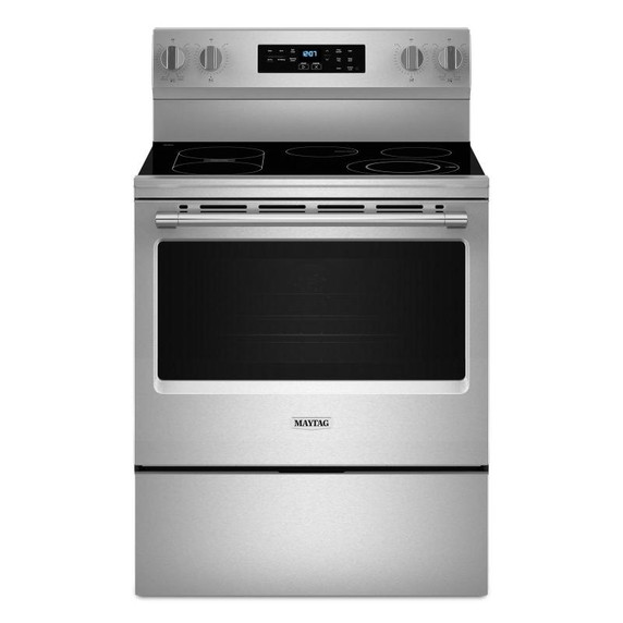 Maytag® 30-Inch Convection Electric Range With No Preheat Air Fry and Air Baking - 5.3 Cu. Ft. YMFES6030RZ Maytag® 30-Inch Convection Electric Range With No Preheat Air Fry and Air Baking - 5.3 Cu. Ft. YMFES6030RZ
