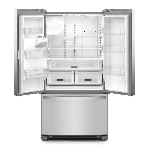 Whirlpool® 36-Inch Wide French Door Bottom Mount Refrigerator - 25 cu. ft. WRFF3436RZ Whirlpool® 36-Inch Wide French Door Bottom Mount Refrigerator - 25 cu. ft. WRFF3436RZ