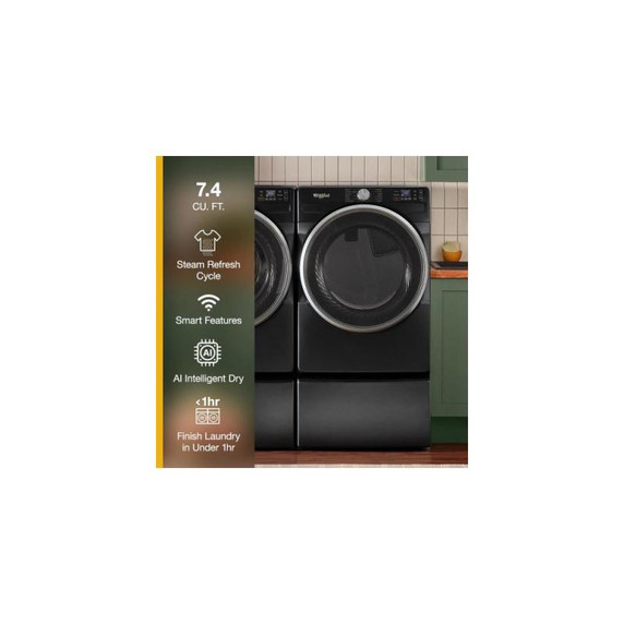 Whirlpool® 7.4 cu. ft. Smart Front Load ENERGY STAR® Certified Gas Dryer with Steam Capabilities WGD6720RU
