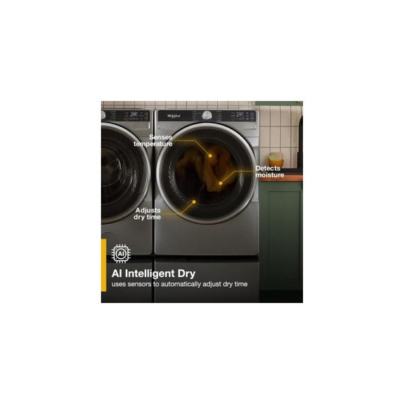 Whirlpool® 7.4 cu. ft. Smart Front Load ENERGY STAR® Certified Gas Dryer with Steam Capabilities WGD6720RU