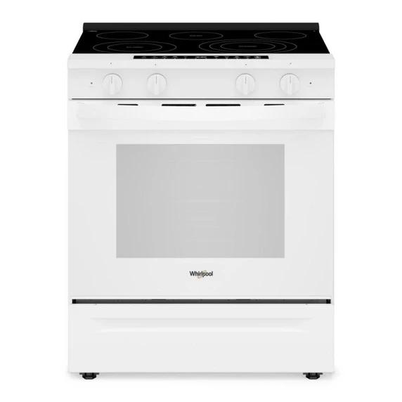 Whirlpool® 30-inch Smart Slide in Electric Range with True Convection, No Preheat Air Fry, WipeClean™ Coating, Steam/Self Clean and High Speed Preheat YWSES7530RW