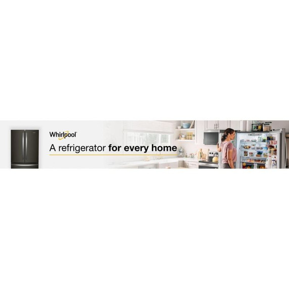 Whirlpool® 36-Inch Wide Counter-Depth French Door Bottom Mount Refrigerator - 20 cu. ft. WRFC2036RV