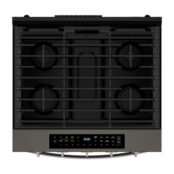 Whirlpool® 30-inch Smart Slide In Gas Range with True Convection, No Preheat Air Fry, Steam/Self Clean and High Speed Preheat WSGS7530RV