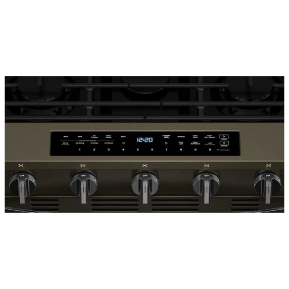 Whirlpool® 30-inch Smart Slide In Gas Range with True Convection, No Preheat Air Fry, Steam/Self Clean and High Speed Preheat WSGS7530RV