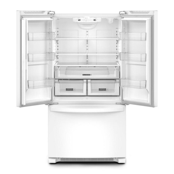 Whirlpool® 36-Inch Wide Full-Depth French Door Bottom Mount Refrigerator - 25 cu. ft. WRFF3036RW Whirlpool® 36-Inch Wide Full-Depth French Door Bottom Mount Refrigerator - 25 cu. ft. WRFF3036RW
