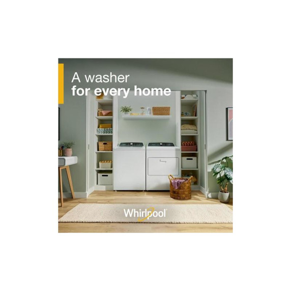 Whirlpool® 5.3 Cu. Ft. I.E.C. Top Load Impeller Washer with Built-in Faucet WTW5020SW