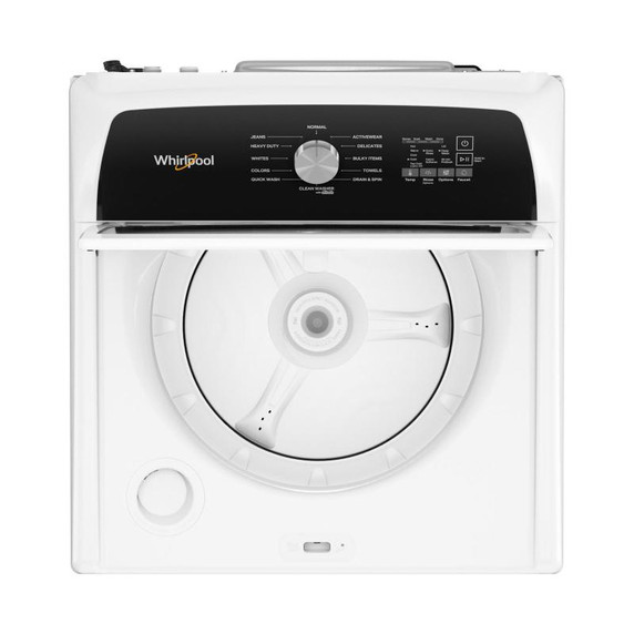 Whirlpool® 5.2 Cu. Ft. IEC Top Load Agitator Washer with Built-In Faucet WTW5025SW Whirlpool® 5.2 Cu. Ft. IEC Top Load Agitator Washer with Built-In Faucet WTW5025SW