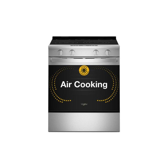 Whirlpool® 30-inch Electric Range with Air Cooking Technology YWSES5030SZ Whirlpool® 30-inch Electric Range with Air Cooking Technology YWSES5030SZ