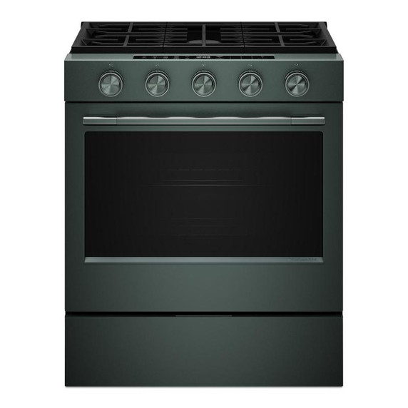 Kitchenaid® 5.0 Cu. Ft. Smart Slide-in Gas Range with Convection Cooking Modes and 2-in-1 Burner KSGS530SJP