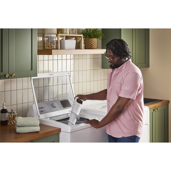 4.8 - 4.9 Cu. Ft. I.E.C. Whirlpool® Top Load Washer with 2-in-1 Removable Agitator. WTW4107SW