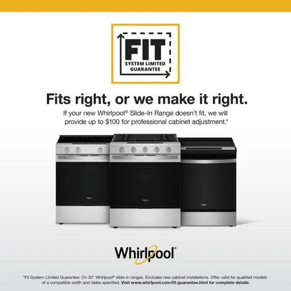 Whirlpool® 30-inch Gas Range with Air Cooking Technology WSGS5030SZ