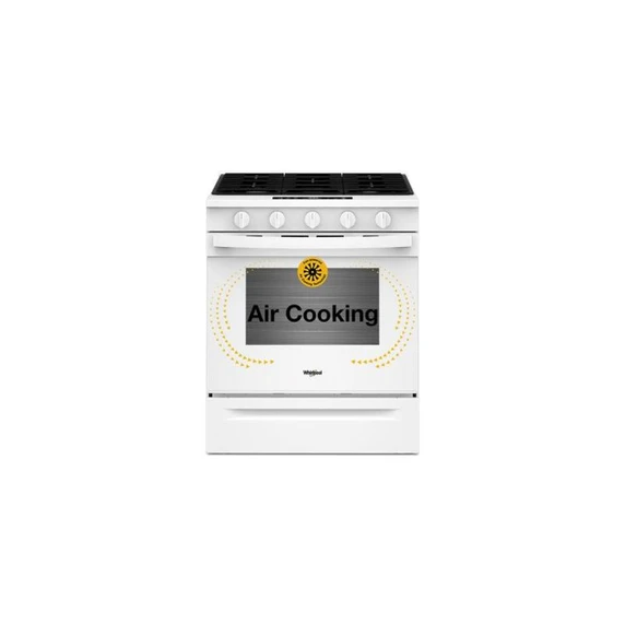 Whirlpool® 30-inch Gas Smart Range with Fan Convection Air Cooking Technology WSGS5030SW