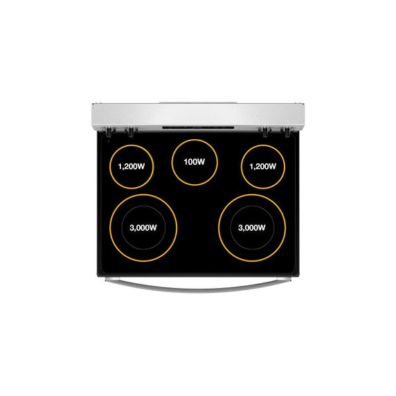 Whirlpool® 30-inch Electric Range with Air Cooking Technology YWFES4530SB
