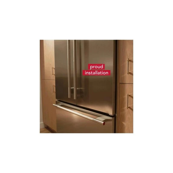 Kitchenaid® 20.8 Cu. Ft. 36" Built-In French Door Bottom Mount Refrigerator with Platinum Interior KBFN536SJP