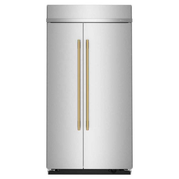 Kitchenaid® 25.5 Cu. Ft. 42" Built-In Side-by-Side Refrigerator with Platinum Interior KBSN742SPS