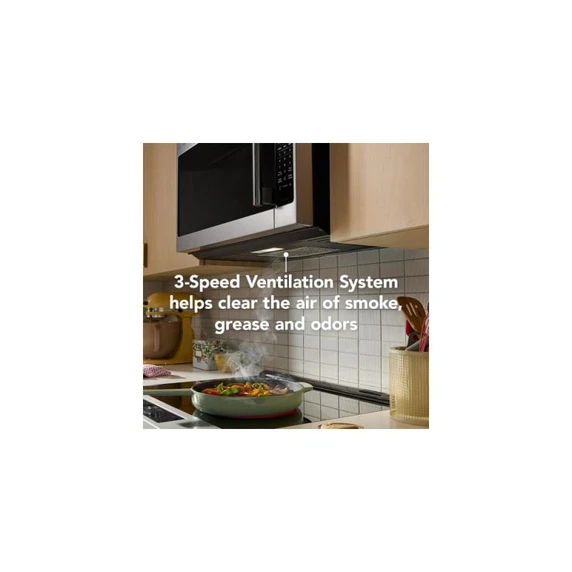 KitchenAid® 2.1 Cu. Ft. Over-the-Range Microwave Hood with a Handle YKMMS330SPS