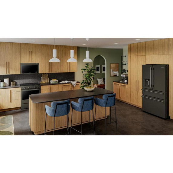 Kitchenaid® 29 cu. ft. French Door Refrigerator with Exterior Water and Ice and FreshChill™ Full-Width Refrigerated Drawer KRMF436SBE