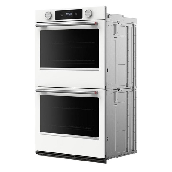 Kitchenaid® 30-inch Smart Electric Double Wall Oven with Assisted Cooking Modes - White KOED730SWH