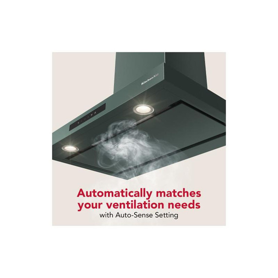 KitchenAid® 30-inch Wall-Mount, 4-Speed Canopy Hood KVWC730SJP