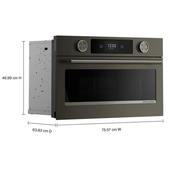 Kitchenaid® 30" Built In Microwave Oven with Air Fry KMBS730SBE