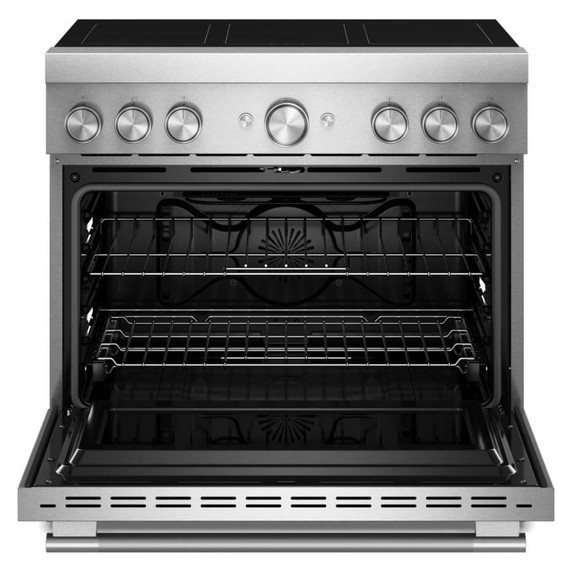 KitchenAid® 36-Inch 6-Element Induction Freestanding Commercial-Style Range with Air Fry KFIS936SSS