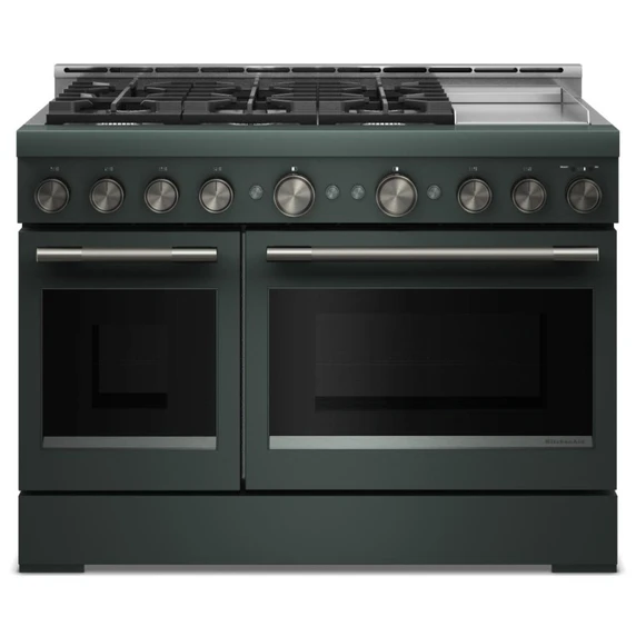 KitchenAid® 48-Inch 6 Burner Commercial-Style Gas Range with Griddle KFGD948SJP