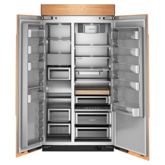 Kitchenaid® 25.5 Cu. Ft. 42" Built-In Panel-Ready Side-by-Side Refrigerator with Platinum Interior KBSN742TPA
