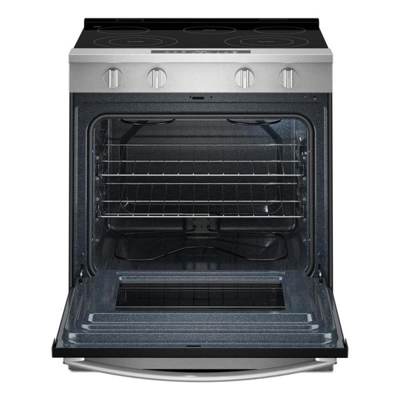 Whirlpool® 30-inch Electric Smart Range with No Preheat Mode and Steam Clean YWSES3330TS