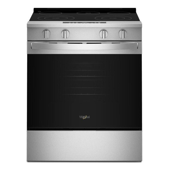 Whirlpool® 30-inch Electric Smart Range with Air Cooking Technology and Steam Clean YWSES4530TZ