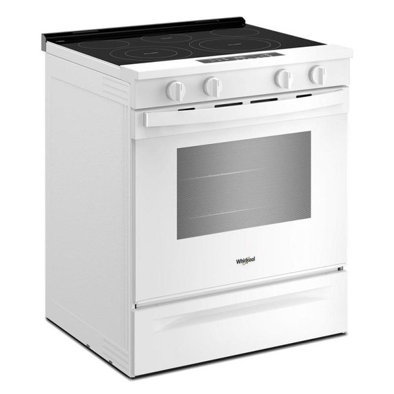 Whirlpool® 30-inch Electric Smart Range with No Preheat Mode and Steam Clean YWSES3330TW