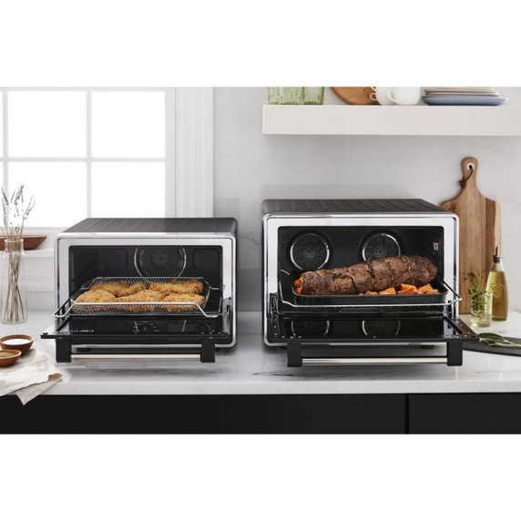Kitchenaid® Dual Convection Countertop Oven with Air Fry and Temperature Probe KCO224BM
