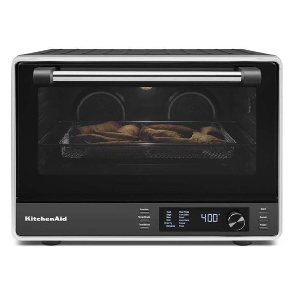 Kitchenaid® Dual Convection Countertop Oven with Air Fry and Temperature Probe KCO224BM