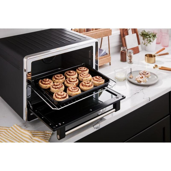 Kitchenaid® Dual Convection Countertop Oven with Air Fry and Temperature Probe KCO224BM