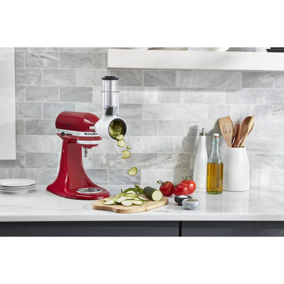 Kitchenaid® Artisan® Series 5 Quart Tilt-Head Stand Mixer with Fresh Prep Slicer/Shredder Attachment KSM150FBER