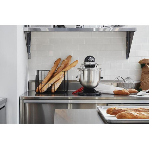 Kitchenaid® NSF Certified® Commercial Series 8-Qt Bowl Lift Stand Mixer with Stainless Steel Bowl Guard KSMC895OB