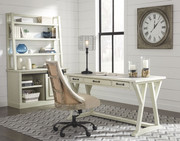 Jonileene - White/gray - Home Office Large Leg Desk