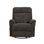 Perfect Match Sophisticated Fabric Swivel Gliding Recliner