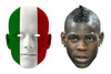 Italy World Cup Face Mask Pack Balotelli