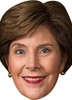 Laura bush politician celebrity party face fancy dress