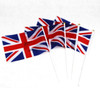 20 Union Jack Flags On Sticks