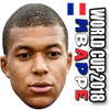 Kylian Mbappe - FRANCE Football World Cup 2018 Face Mask