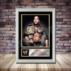 Personalised Signed Wrestling Celebrity Autograph print - The Rock 2 -A4 A3 A2 A1 - Framed or Print Only