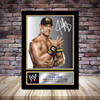 Personalised Signed Wrestling Celebrity Autograph print - John Cena 3 Framed or Print Only