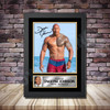 Personalised Signed Movie Autograph print - Dwayne Johnson -A4 A3 A2 A1 - Framed or Print Only