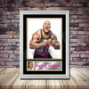 Personalised Signed Movie Autograph print - Dwayne Johnson 2 -A4 A3 A2 A1 - Framed or Print Only