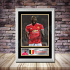 Personalised Signed Football Autograph print - Romelu Lukaku Framed or Print Only