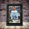 Personalised Signed Football Autograph print - Riyad Mahrez Framed or Print Only