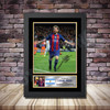 Personalised Signed Football Autograph print - Lionel Messi Framed or Print Only