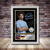 Personalised Signed Football Autograph print - Leroy Sane Black -A4 A3 A2 A1 - Framed or Print Only
