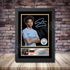 Personalised Signed Football Autograph print - Leroy Sane Black Framed or Print Only